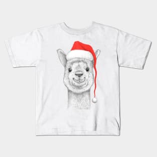 Christmas Alpaca Kids T-Shirt